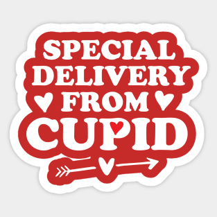 Special Delivery From Cupid, Valentines Day Sticker